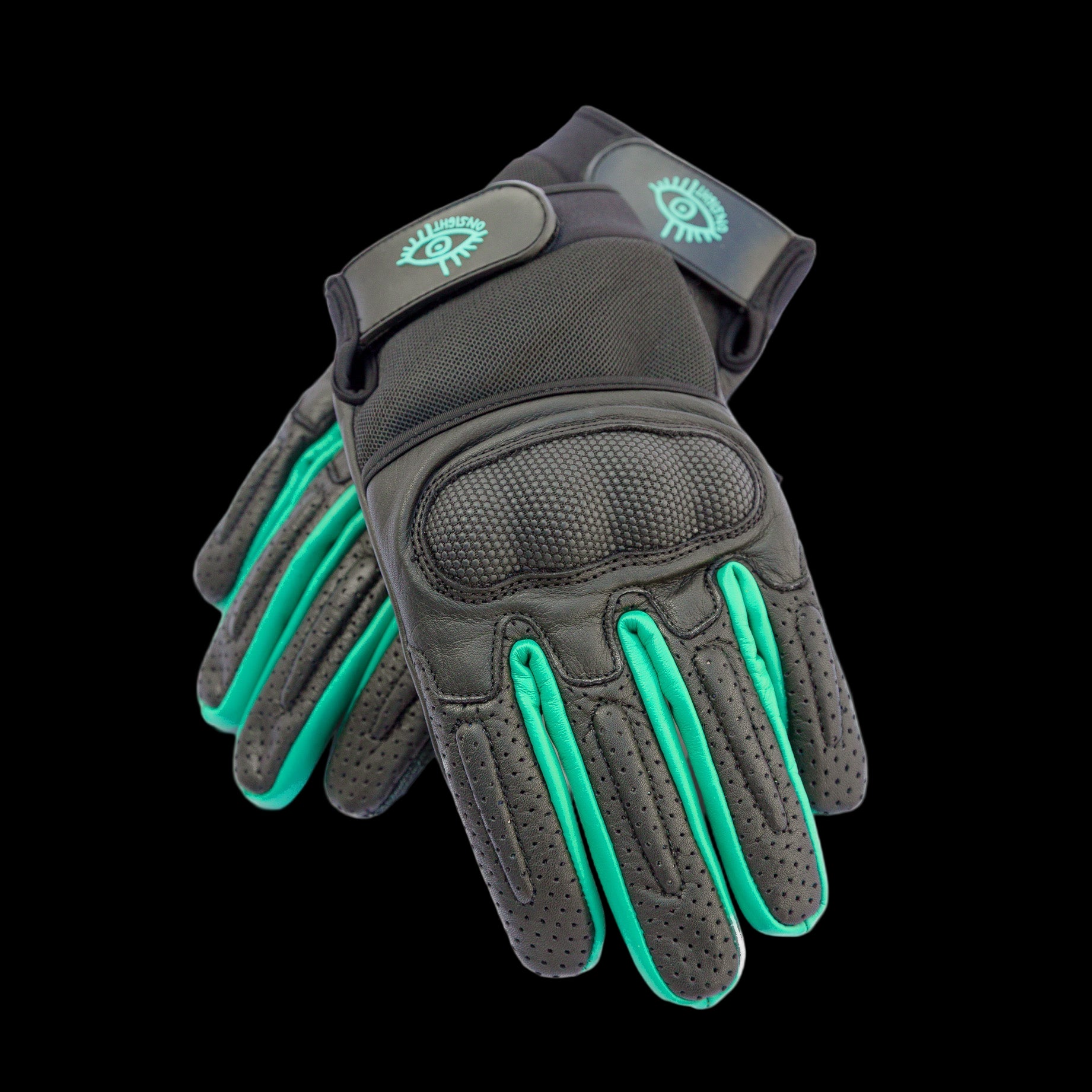 Black/Teal Glove